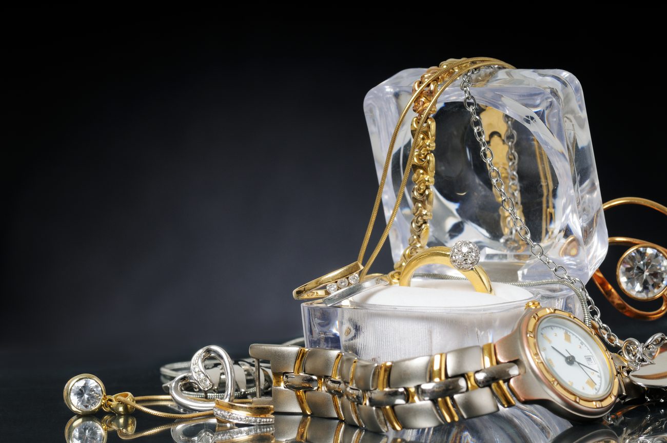 Collection of valuable jewelry