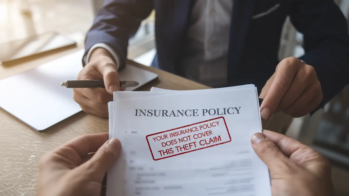 insurance policy exclusions theft claims