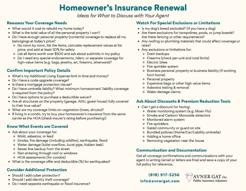 homeowners insurance renewal