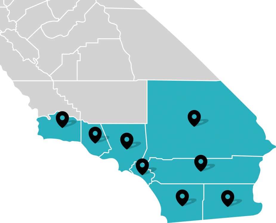 counties we serve in southern california